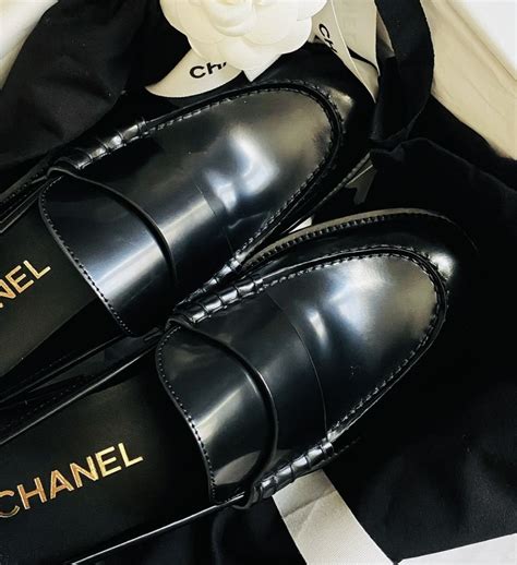 chanel loafer womens|chanel moccasin loafer.